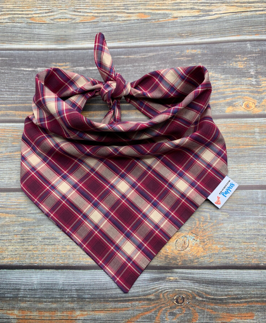 Clad in Plaid Dog Bandana