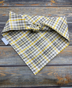 Gray and Yellow Plaid