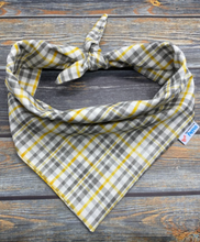 Load image into Gallery viewer, Gray and Yellow Plaid
