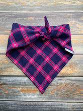Load image into Gallery viewer, Pink and Navy Plaid Flannel
