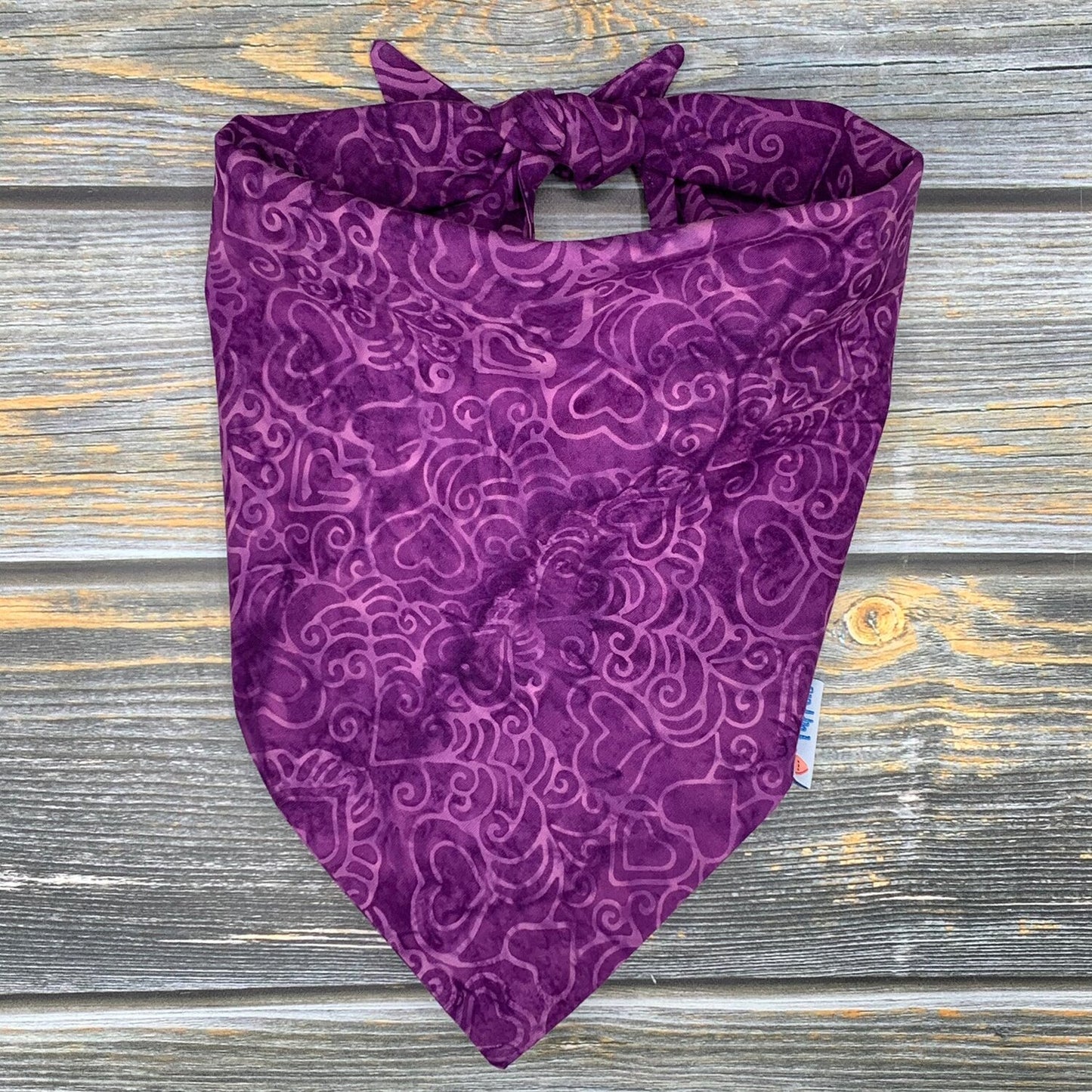 Purple Hearts Batik
