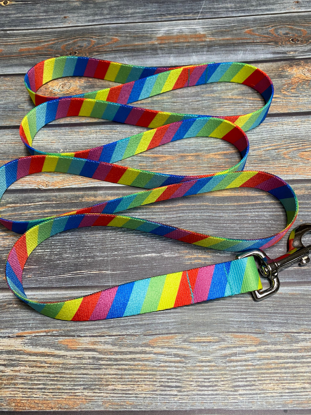Rainbow Flat Leash