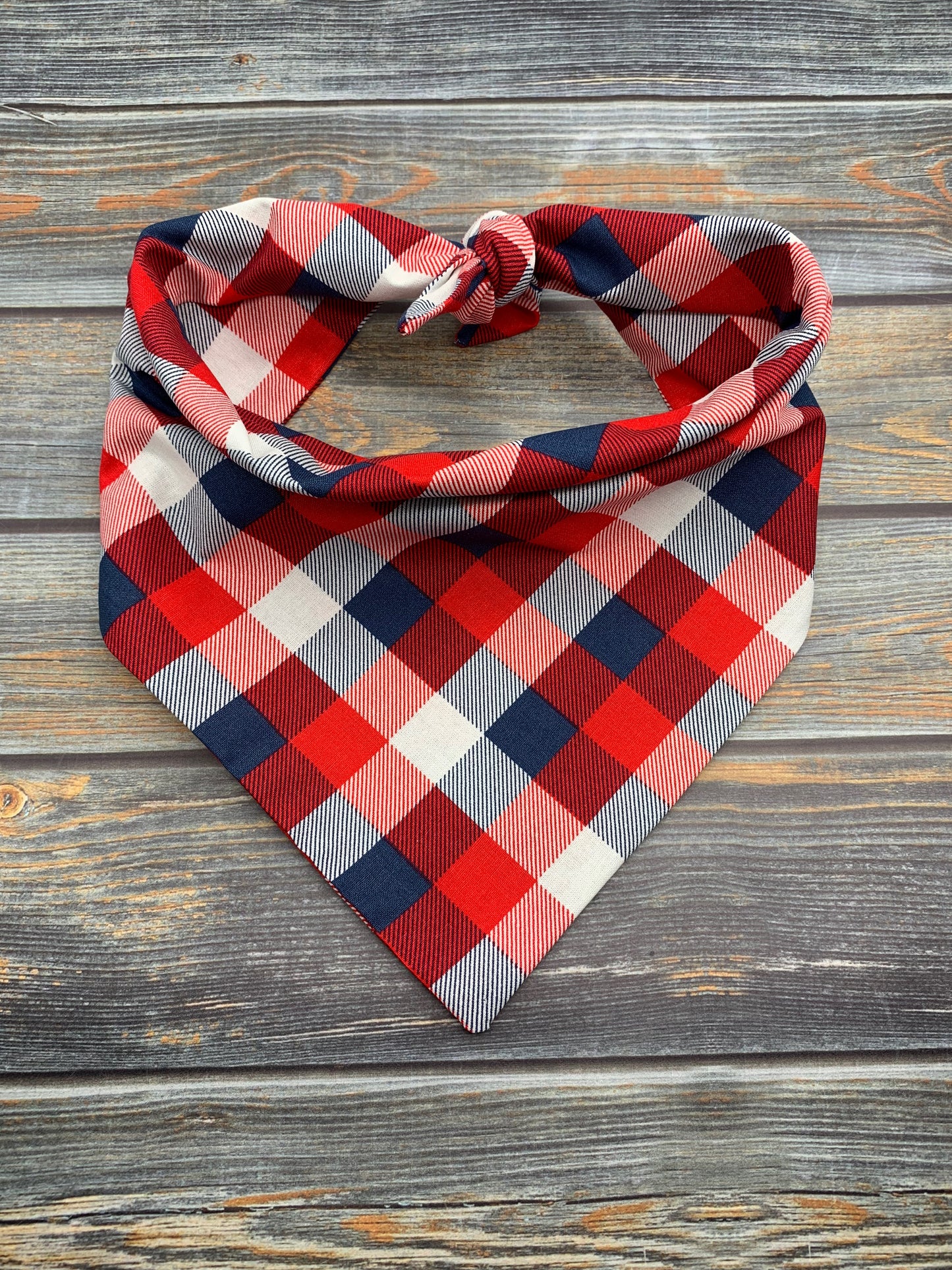 Red, White, and Blue Buffalo Check Flannel