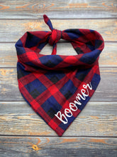 Load image into Gallery viewer, Red and Blue Plaid Flannel
