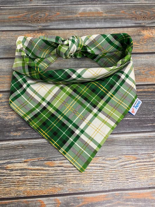 St. Plaidy's Day Dog Bandana