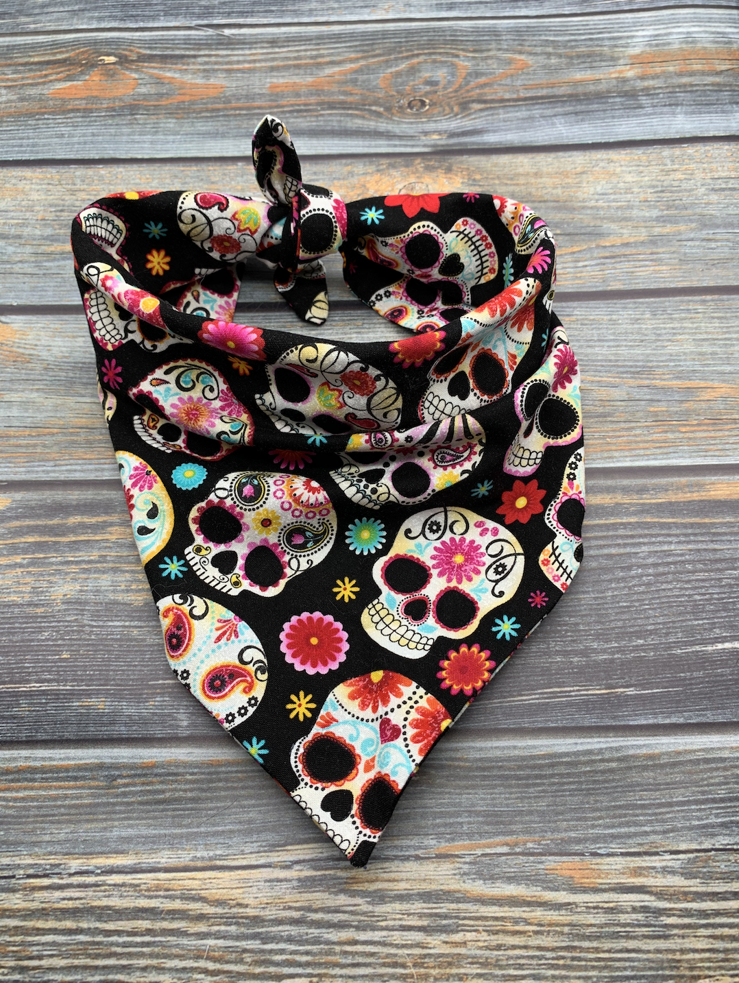 Sugar Skulls Dog Bandana