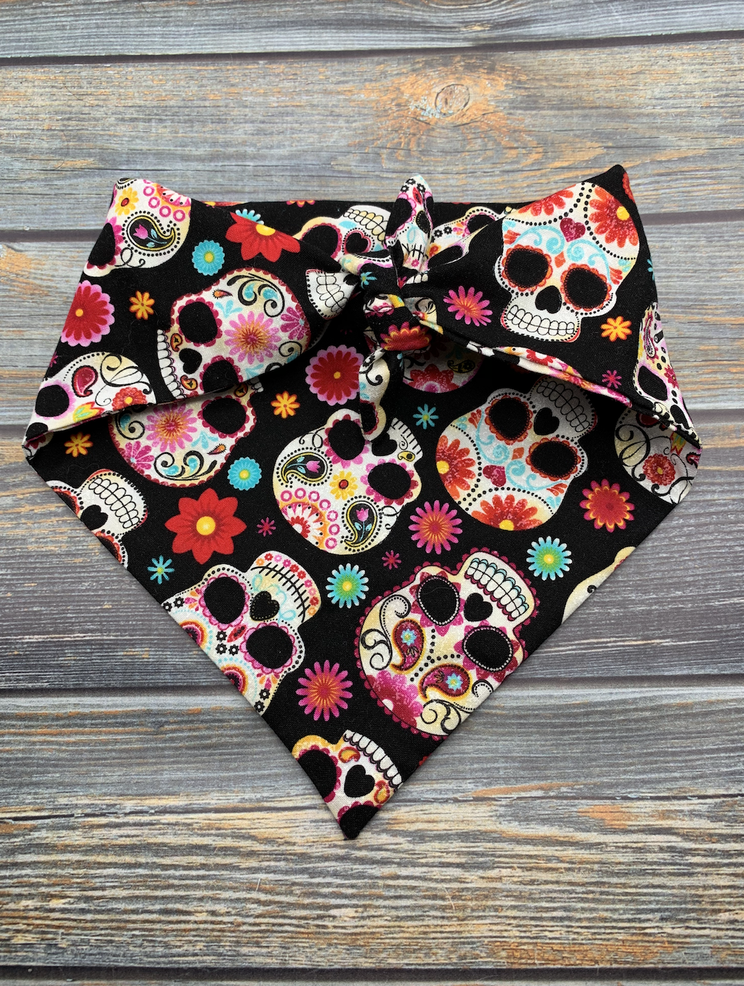 Sugar Skulls Dog Bandana