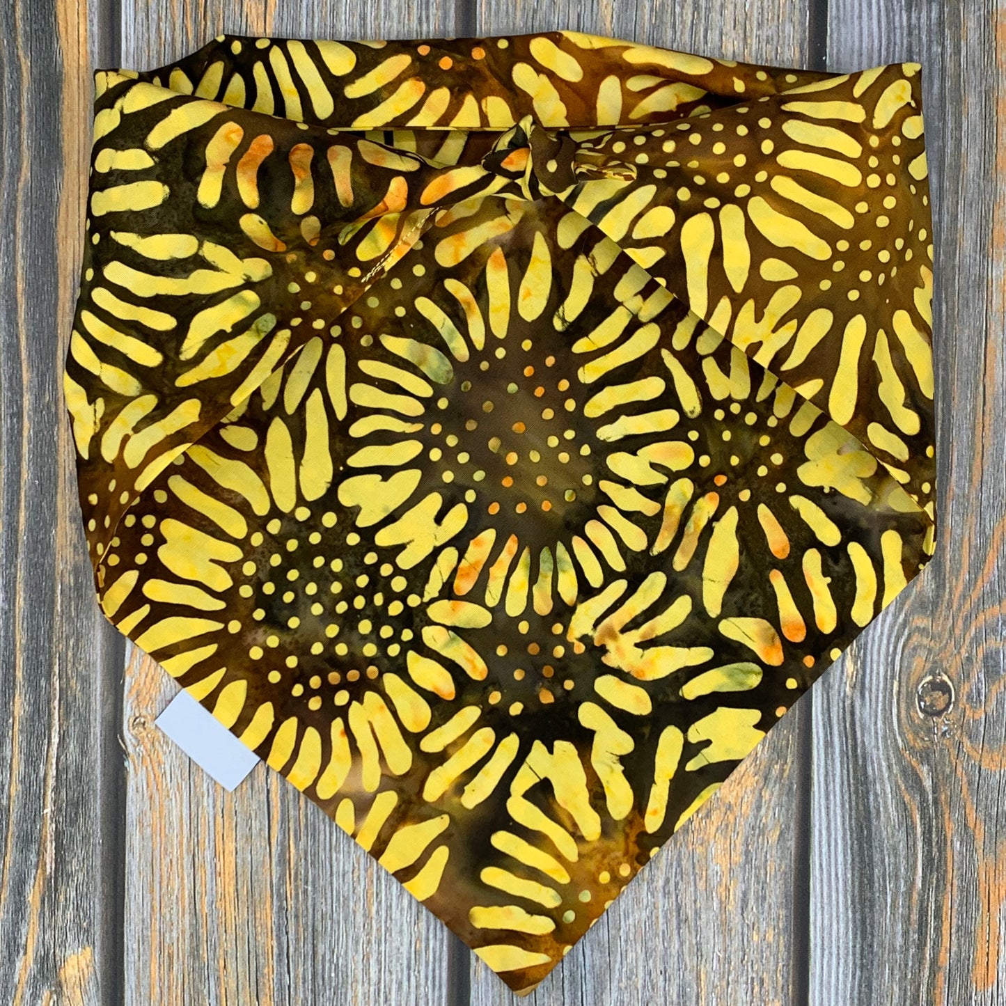 Batik Sunflowers Dog Bandana